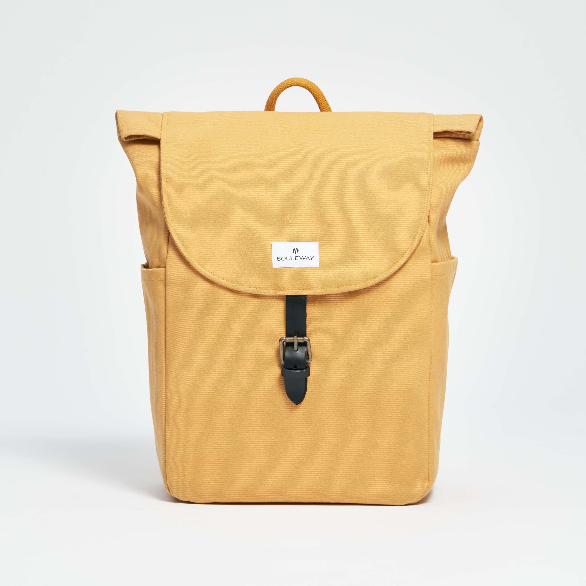 Classic Backpack L - Rucksack Canvas - Mustard Yellow--skip