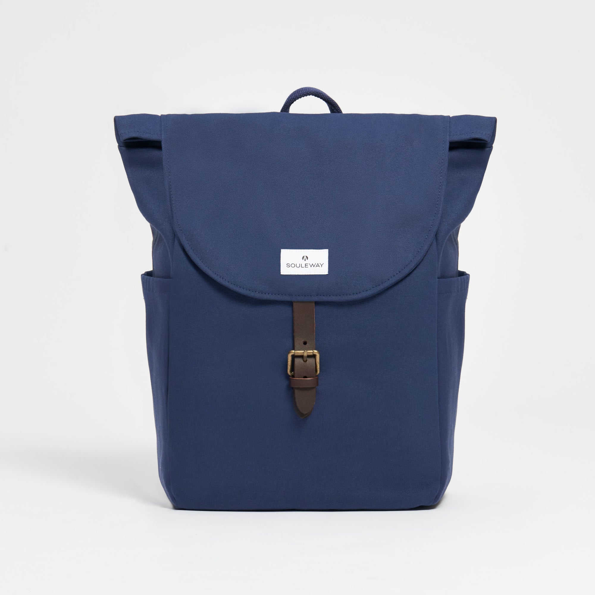 Classic Backpack L - Rucksack Canvas - Navy Blue--skip