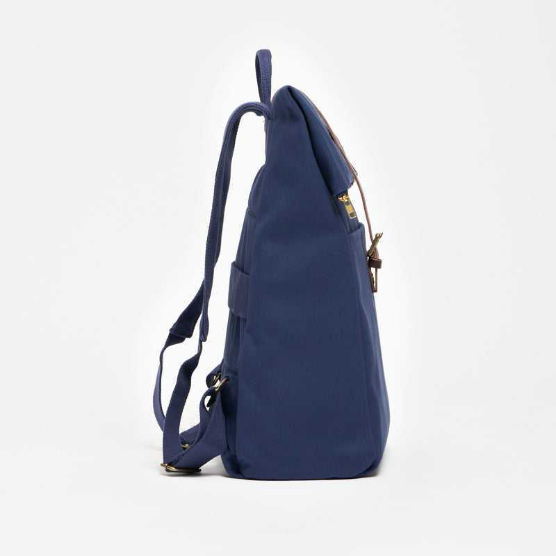 Foldtop L Rolltop Rucksack - made in Germany - Navy Blue--skip