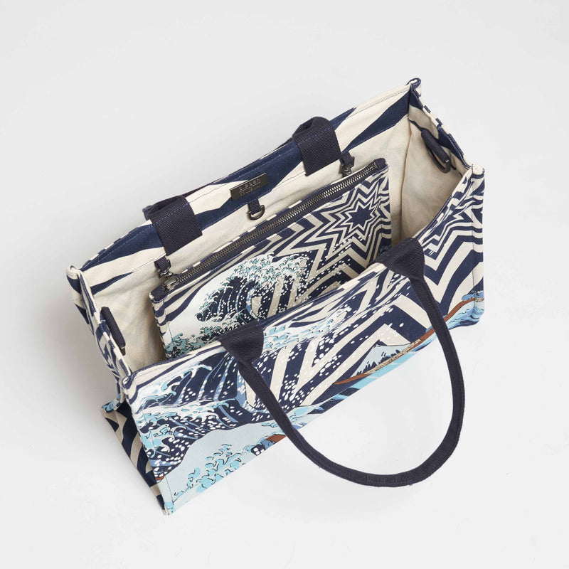 The Wave--skip || Tote Bag L Set - Utility Bag - Tasche - vegan - Shopper