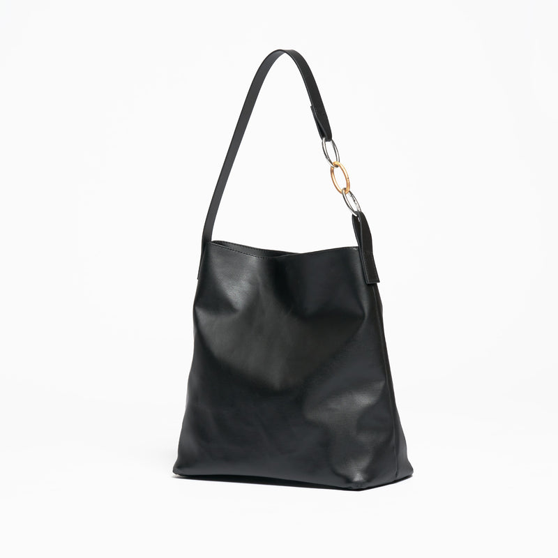 Versatile Tote - Handtasche - Shopper - veganes Leder - Night Black--skip