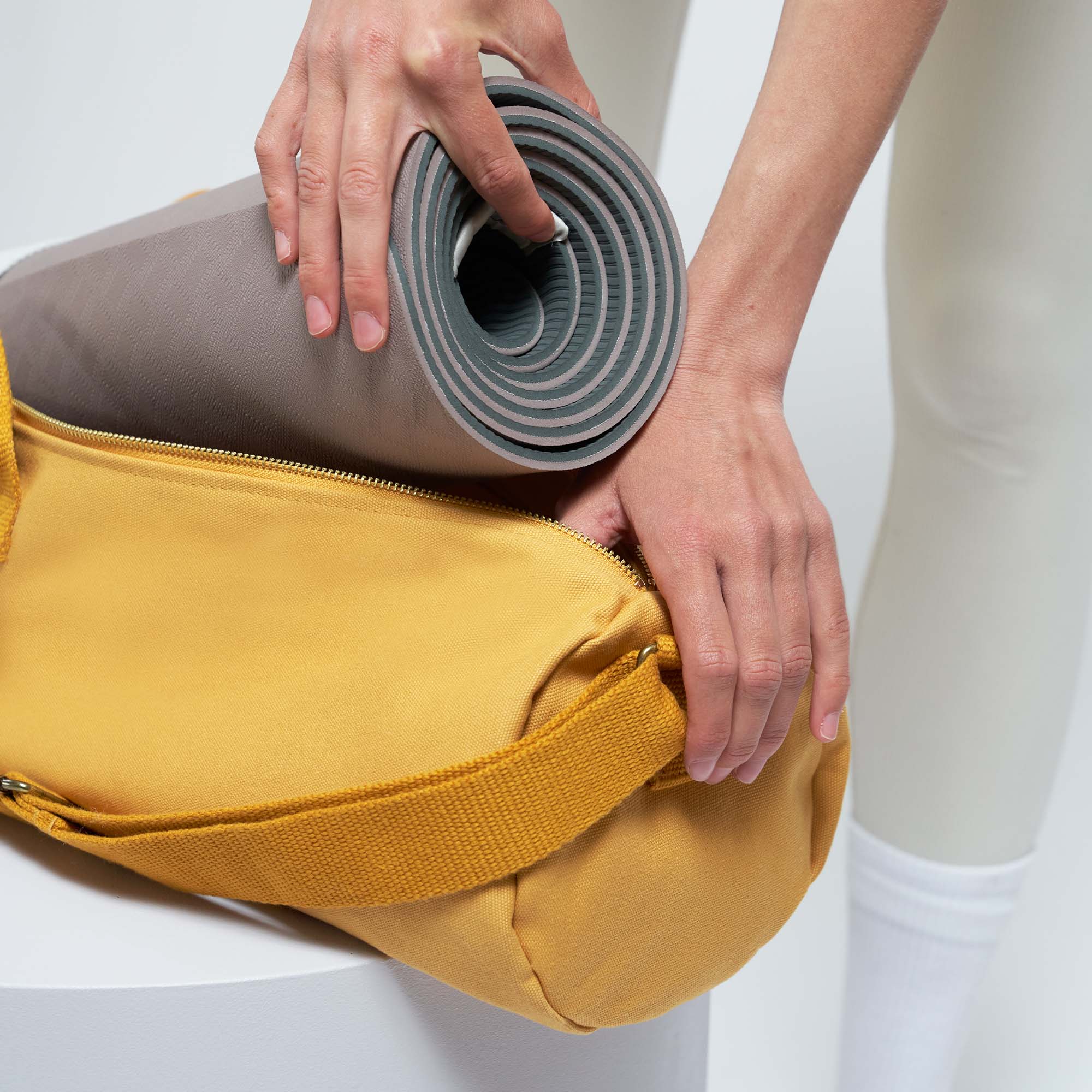 Boence Sac pour tapis de yoga, en toile imprimée – Taille 68,6 x