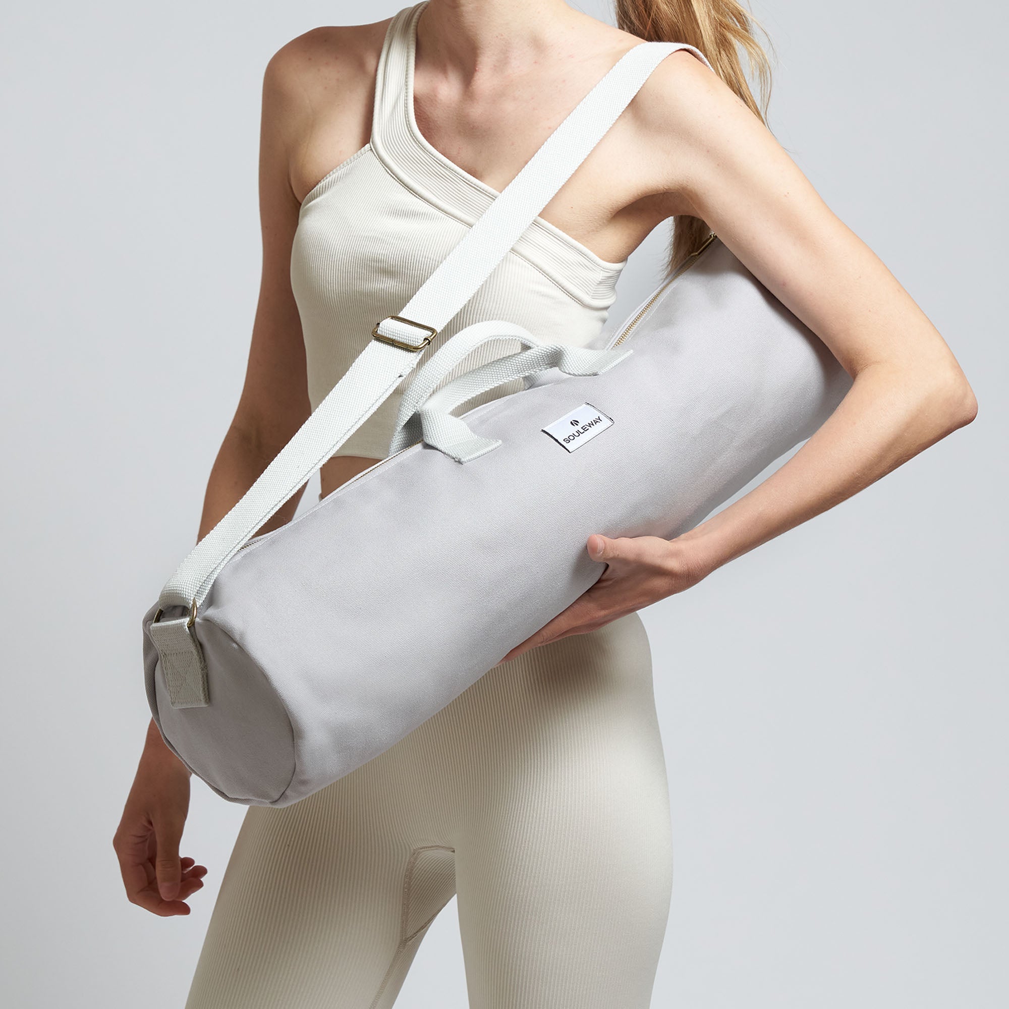 Lululemon Yoga mat carrier bag with shoulder strap black