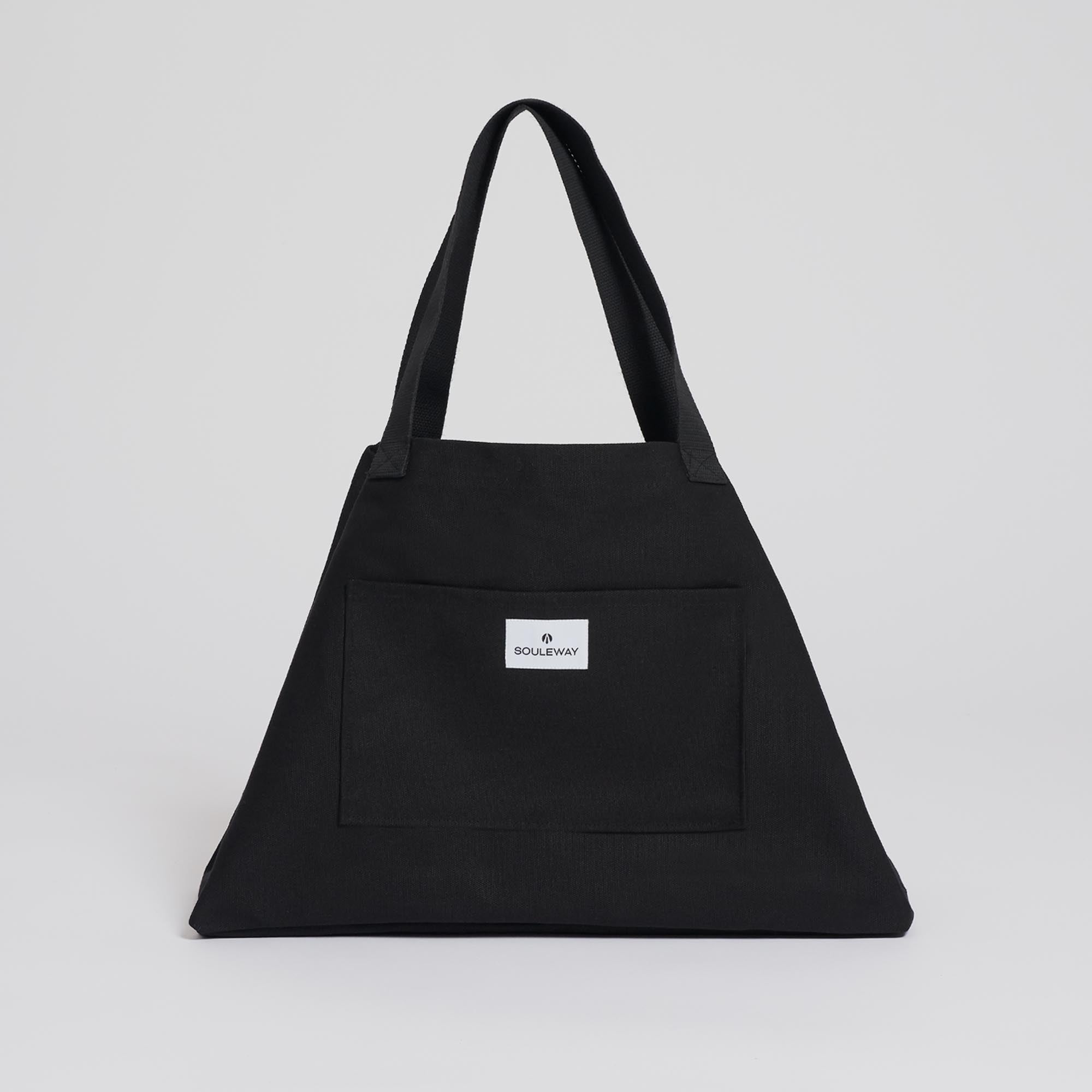 Black discount canvas handbag